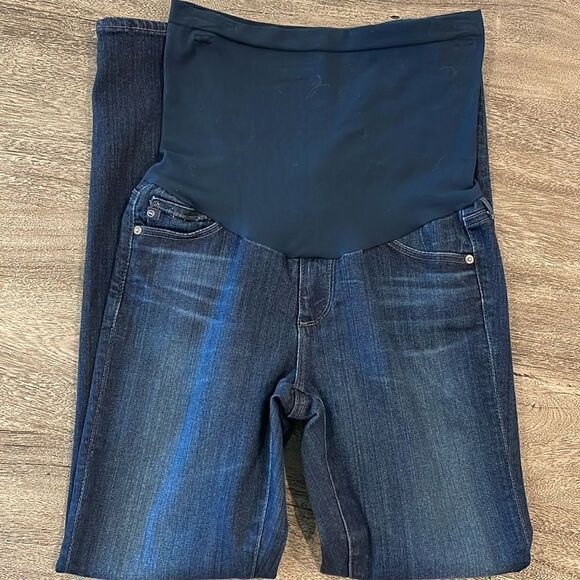 Adriano Goldschmied  Maternity Jeans dark washed Size 27R - Picture 1 of 8